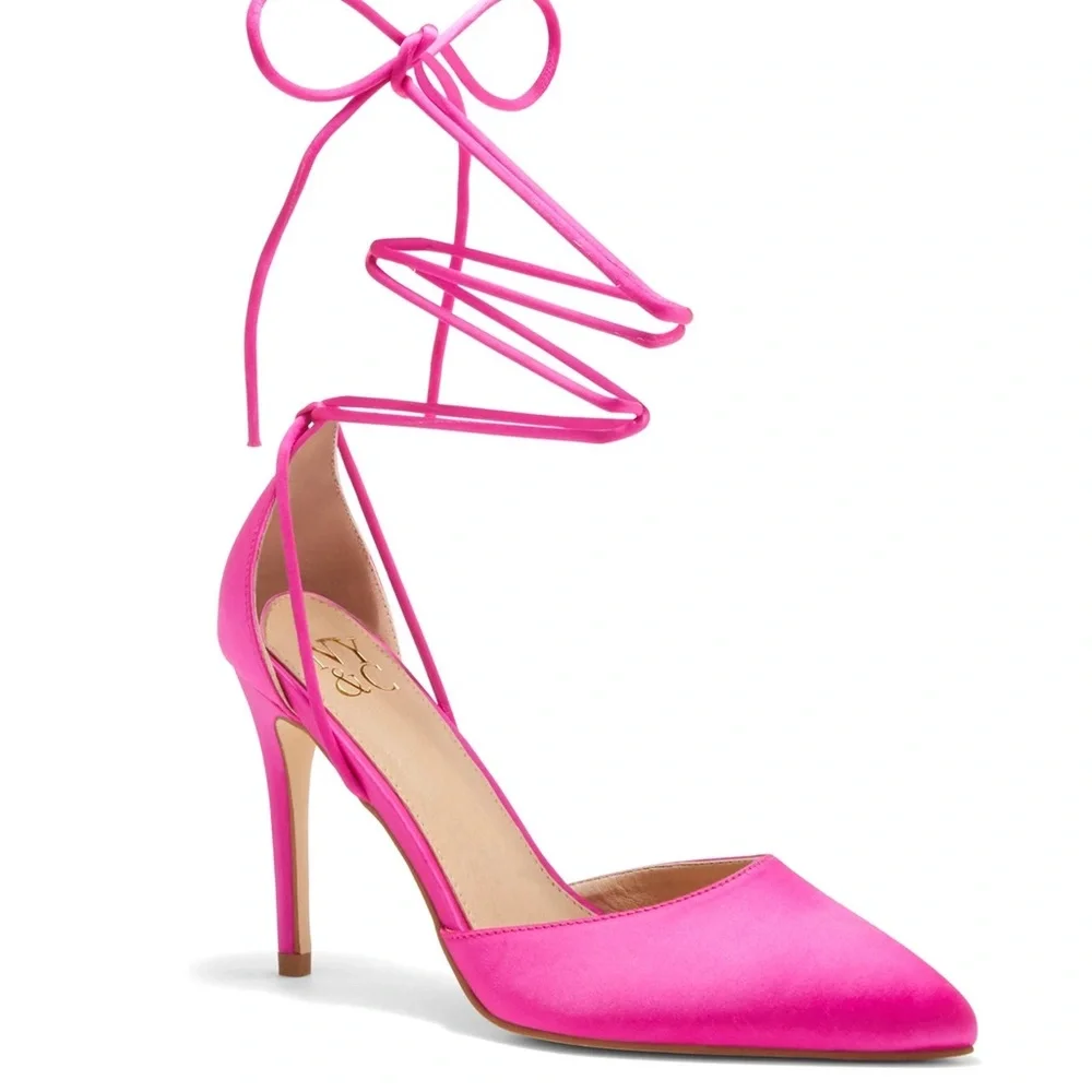 New York & Company Pink Stiletto Heels - Picture 3 of 3